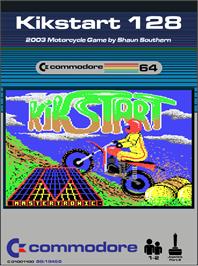 Box cover for Kikstart 128 on the Commodore 64.