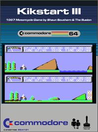 Box cover for Kikstart 3 on the Commodore 64.