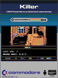 Box cover for Killer (BIW) on the Commodore 64.