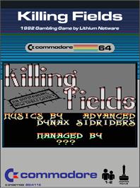 Box cover for Killing Fields (Chris Yates) on the Commodore 64.