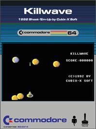 Box cover for Killwave on the Commodore 64.
