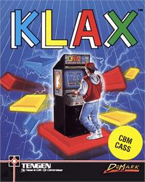 Box cover for Klax on the Commodore 64.