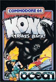 Box cover for Kong Strikes Back on the Commodore 64.