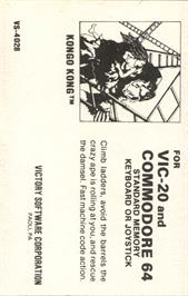 Box cover for Kongo Kong on the Commodore 64.