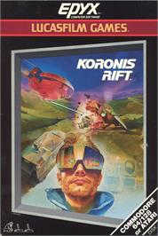 Box cover for Koronis Rift on the Commodore 64.
