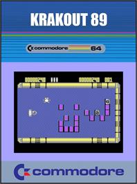Box cover for Krakout '89 on the Commodore 64.