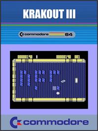 Box cover for Krakout 3 on the Commodore 64.