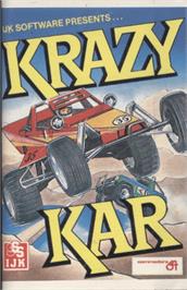 Box cover for Krazy Kar on the Commodore 64.