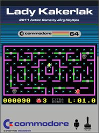Box cover for Lady Kakerlak on the Commodore 64.