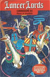 Box cover for Lancer Lords on the Commodore 64.