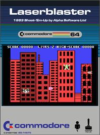 Box cover for Laserblaster on the Commodore 64.