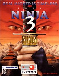 Box cover for Last Ninja 3 on the Commodore 64.