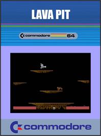 Box cover for Lava Pit on the Commodore 64.