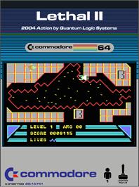Box cover for Lethal 2 on the Commodore 64.