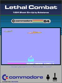 Box cover for Lethal Combat on the Commodore 64.