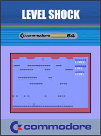 Box cover for Level Shock on the Commodore 64.