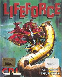 Box cover for Lifeforce on the Commodore 64.