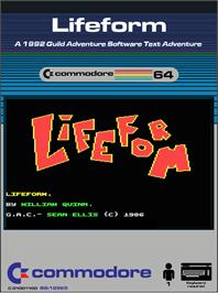 Box cover for Lifeform on the Commodore 64.
