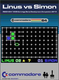 Box cover for Linus Vs Simon on the Commodore 64.
