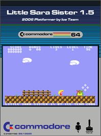 Box cover for Little Sara Sister on the Commodore 64.