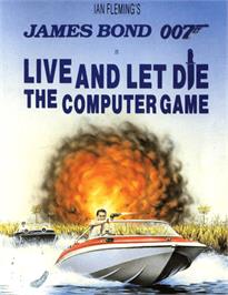 Box cover for Live and Let Die on the Commodore 64.