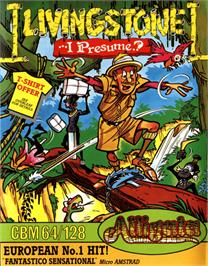Box cover for Livingstone, I Presume? on the Commodore 64.