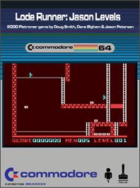 Box cover for Lode Runner - Jason Levels on the Commodore 64.