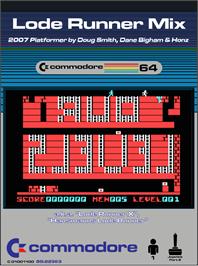 Box cover for Lode Runner Mix on the Commodore 64.