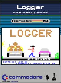 Box cover for Logger (Comm*Data) on the Commodore 64.
