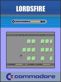 Box cover for Lordsfire on the Commodore 64.