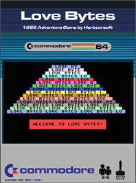 Box cover for Love Bytes on the Commodore 64.