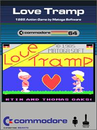 Box cover for Love Tramp on the Commodore 64.