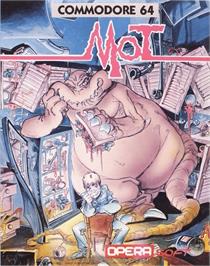 Box cover for MOT on the Commodore 64.