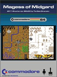 Box cover for Magess Of Midgard on the Commodore 64.