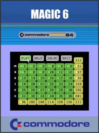 Box cover for Magic 6 on the Commodore 64.