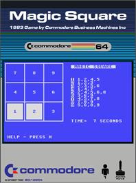 Box cover for Magic Square (Elcomp Publishing) on the Commodore 64.
