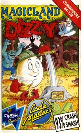 Box cover for Magicland Dizzy on the Commodore 64.
