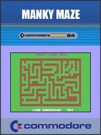 Box cover for Manky Maze on the Commodore 64.