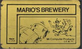 Box cover for Mario's Brewery on the Commodore 64.