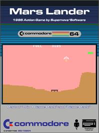 Box cover for Mars Lander (Unknown) on the Commodore 64.