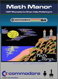 Box cover for Math Manor on the Commodore 64.
