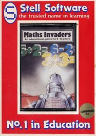 Box cover for Maths Invaders on the Commodore 64.