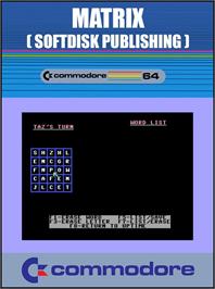 Box cover for Matrix (Lars Mittmann) on the Commodore 64.
