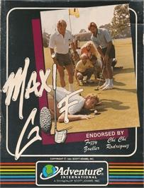 Box cover for Maxi Golf on the Commodore 64.