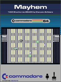 Box cover for Mayhem (Mr. Micro) on the Commodore 64.