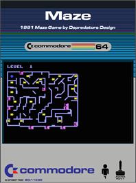 Box cover for Maze (Elcomp Publishing) on the Commodore 64.