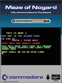 Box cover for Maze Of Nogard on the Commodore 64.