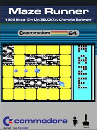 Box cover for Maze Runner (Chris Hogan) on the Commodore 64.