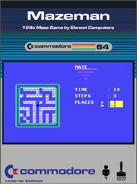 Box cover for Mazeman (Robtek) on the Commodore 64.