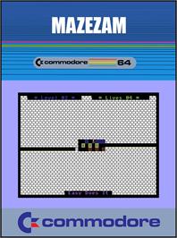 Box cover for Mazezam on the Commodore 64.